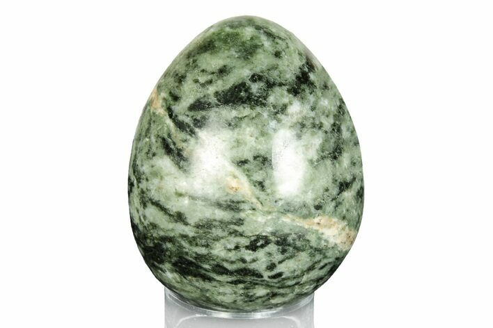 Polished Green Quartz Egg - Madagascar #246007